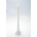 Diamond Star Diamond Star 87188 16W 16 in . White Tower Vase; Clear 87188-16W